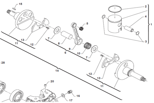 TM 60CC CANASTILLA DE PISTON